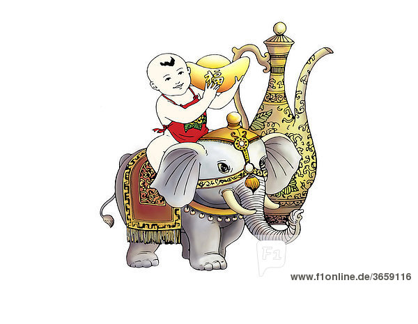 Chinesisches Neues Jahr Illustration