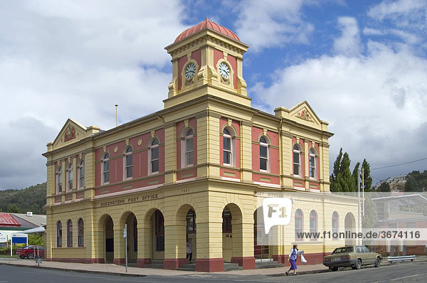 Historischer Stadtkern von Queenstown Tasmanien Australien