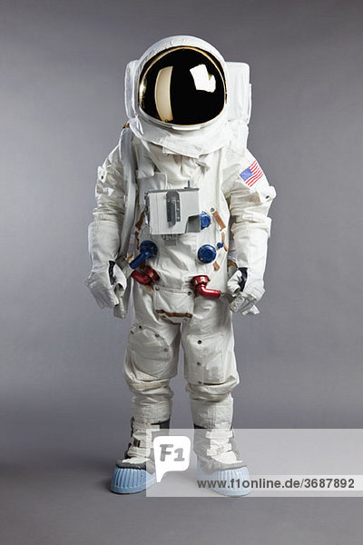 Porträt eines Astronauten  Studioaufnahme