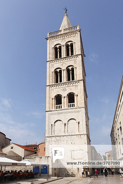 Belfry of the Cathedral of St. Anastasia  Sveti Stooeija  Zadar  Dalmatia  Croatia  Europe