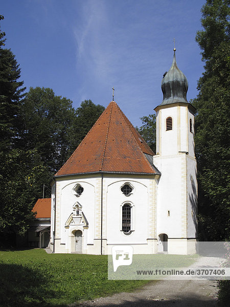 Wallfahrtskirche Maria Elend bei Dietramszell  Oberbayern  Bayern  Deutschland  Europa