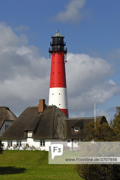 Pellworm Lighthouse  North Frisian Islands  North Friesland district  Schleswig-Holstein  Germany  Europe