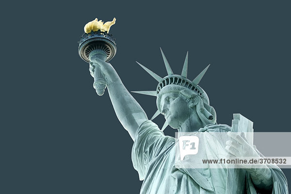 Fotomontage  Compositing  Freiheitsstatue  Liberty Island  New York City  New York  Vereinigte Staaten von Amerika  USA