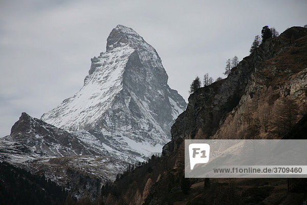 Matterhorn bei Zermatt  Schweiz  Europa