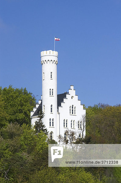 Insel Rügen Mecklenburg-Vorpommern Deutschland Schloss Lietzow Kopie des Schlosses Liechtenstein aus der schwäbischen Alb Süddeutschland