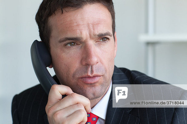 Businessman on phone
