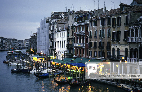 Old houses at Canale Grande  Venice  Italy