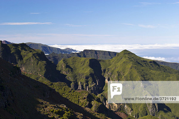 Berglandschaft am Pico Ruivo nahe Santana - Madeira