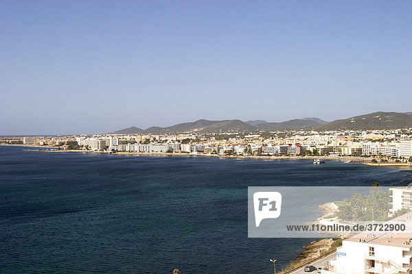 Platja d¥en Bossa in Ibiza - Blick von Eivissa