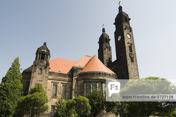 Christuskirche  Jugendstil Kirche  Dresden  Sachsen  Deutschland