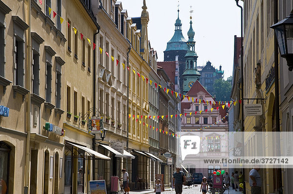 Old town in Pirna  Saxony  Germany