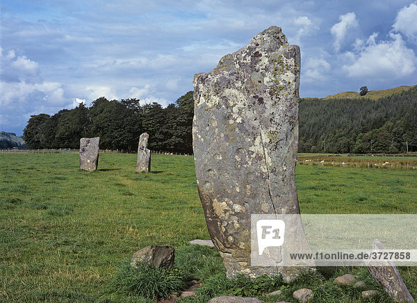 Steinkreis von Templewood  Kilmartin  Schottland  Großbritannien