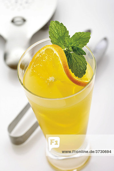 Cocktail  Daiquiri-Orange  Minzblättchen