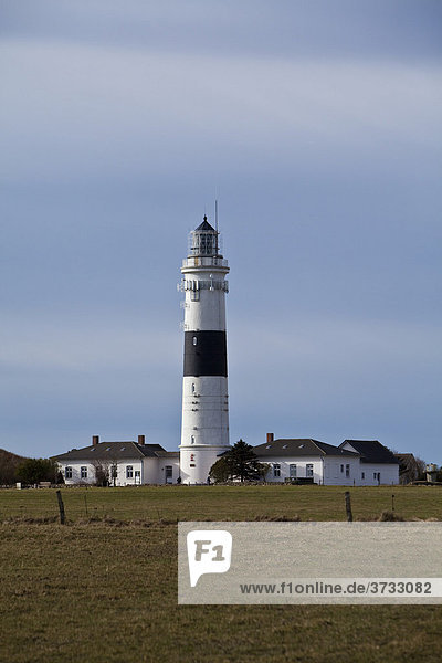 Rotes Kliff lighthouse  built in 1855  near Kampen  Sylt Island  North Frisian Islands  Schleswig-Holstein  Germany  Europe