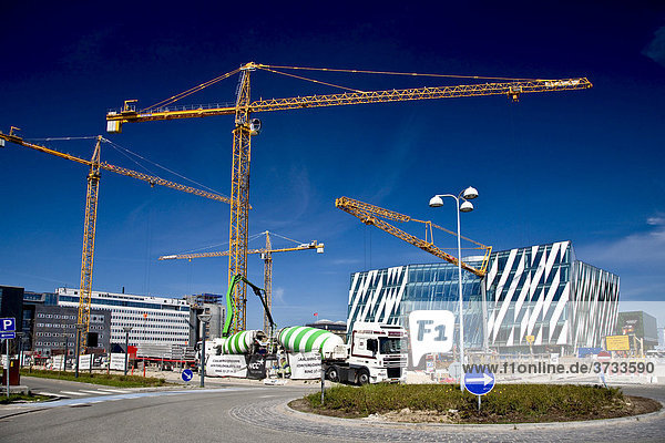 Baustelle in Kopenhagen  Dänemark