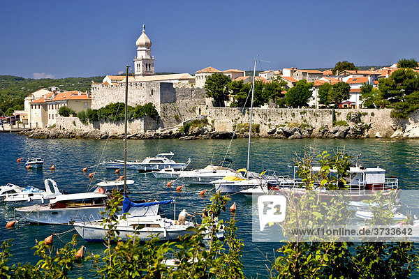 Stadt Krk  Insel Krk  Kroatien