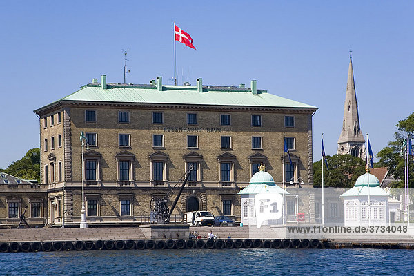 Verwaltungsgebäude  Hafen  Kopenhagen  Dänemark  Europa