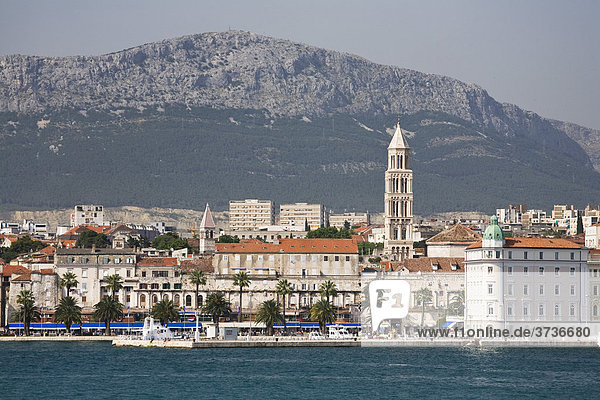 Skyline von Split  Dalmatien  Kroatien  Adria  Mittelmeer  Europa
