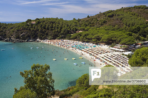 Beach of Fetovaia Island of Elba Tuscany Italy Mediterranean Sea Europe