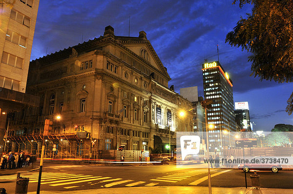 Teatro Colon at night  Buenos Aires  Argentina  South America