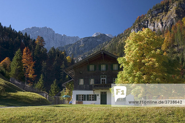 Forester's lodge  Vorderriss  Tyrol  Austria  Europe