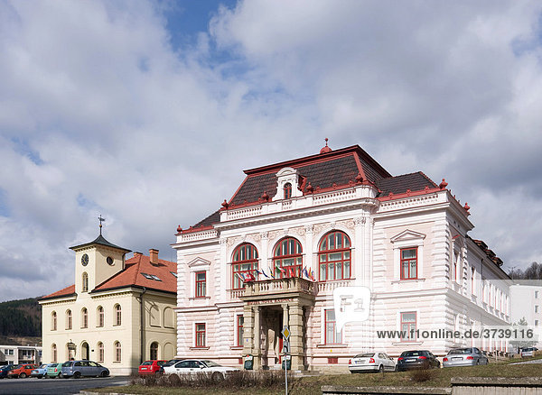 Hotel und Galerie in Vsetin  Mähren  Tschechische Republik  Europa