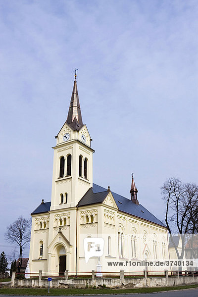 St. Nicholas church in Saratice  South Moravia  Czech Republic  Europe