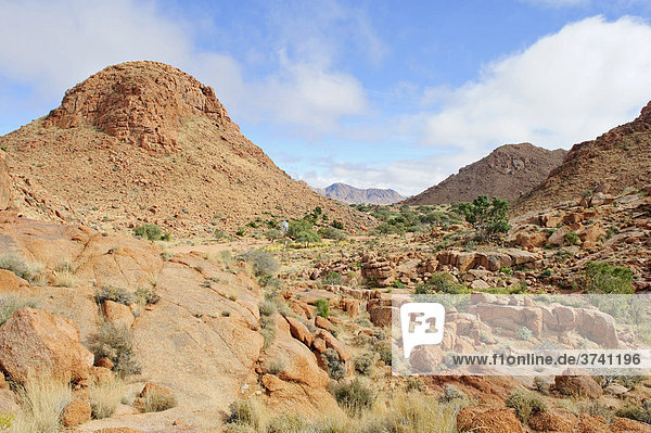 Blick zur Namtib Gästefarm in den Tirasbergen  Namibia  Afrika