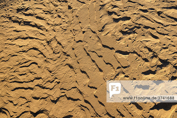 Versteinerte Sandstrukturen  Mungo National Park  New South Wales  Australien