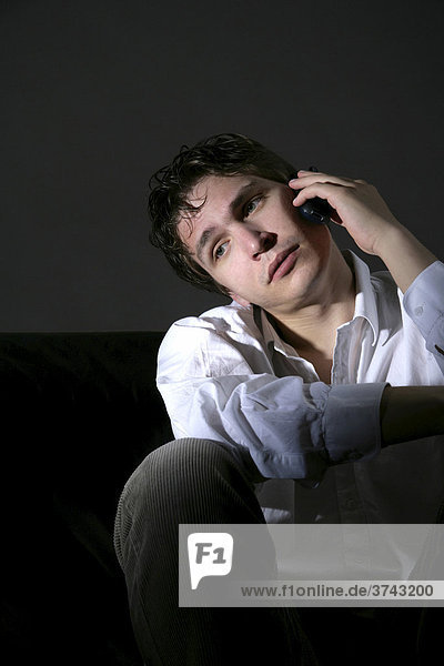 Young man with a mobile phone