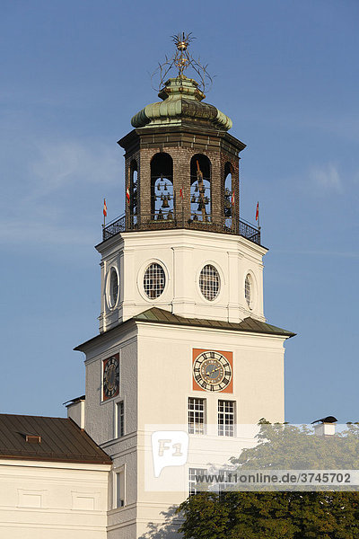 Glockenspiel in the Residenz-Neugebaeude  Salzburg  Austria  Europe