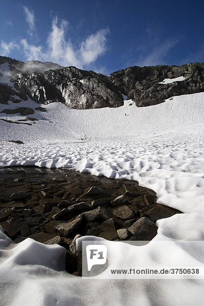 Schneeschmelze in den Hohen Tauern  Nationalpark Hohe Tauern  Tirol  Österreich