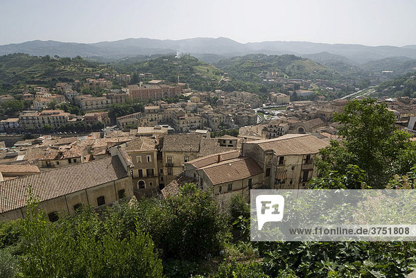 Blick auf Altstadt  Cosenza  Kalabrien  Italien