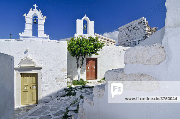 Kirche in der Altstadt von Naoussa  Paros  Kykladen  Griechenland  Europa