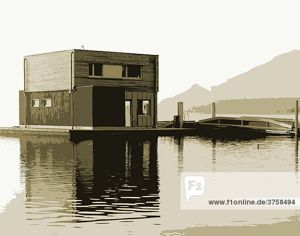 Floating house  picture