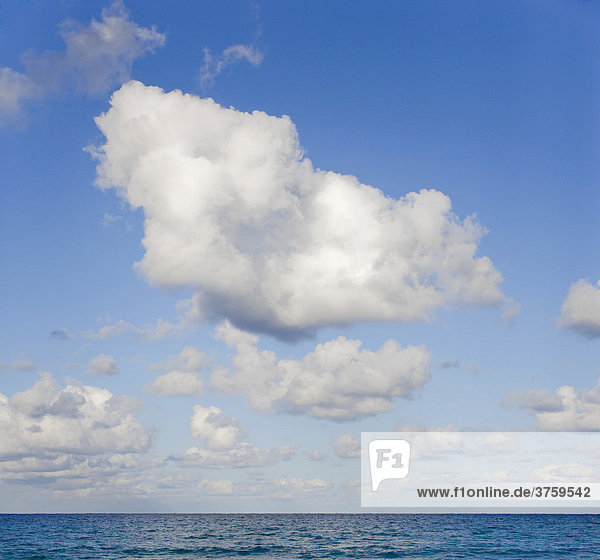 Clouds above the ocean