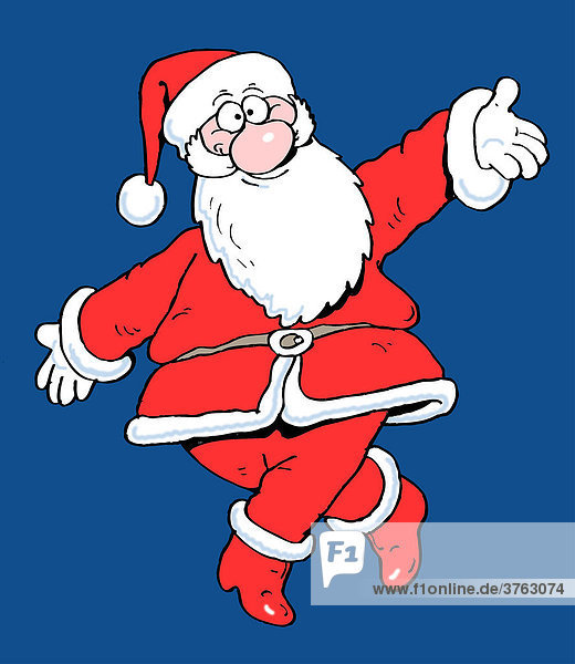 Posierender Weihnachtsmann  Illustration