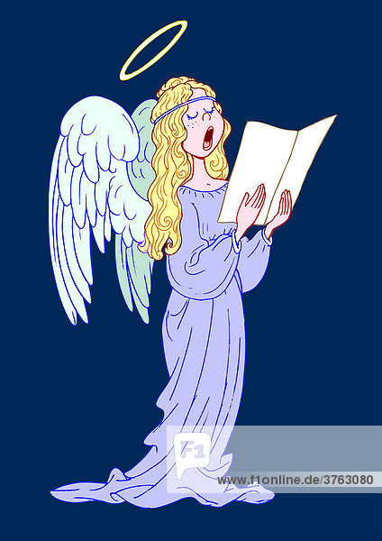 Singender Engel  Illustration