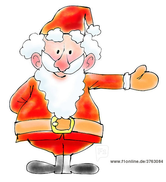 Fröhlicher Weihnachtsmann  Illustration