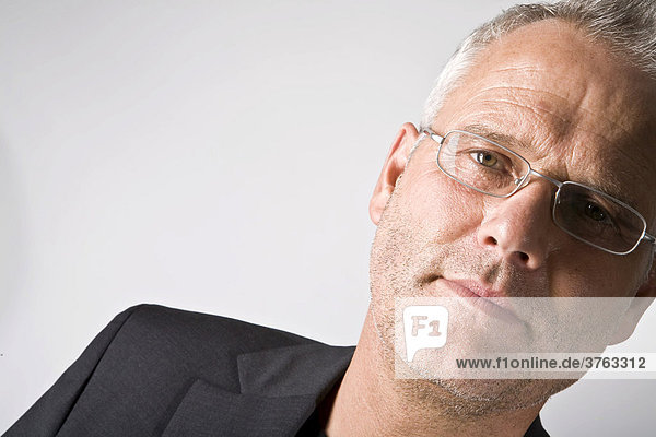 Portrait of a business man with eyeglasses