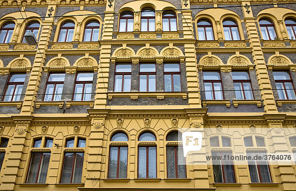 Hausfassaden in Prag Tschechien Hausfassaden