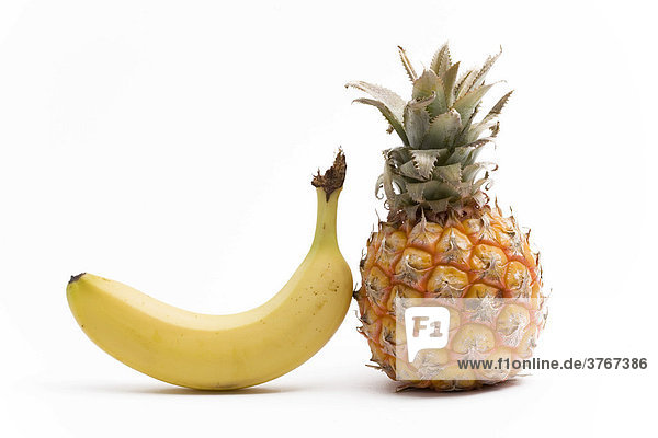 Ananas und Banane