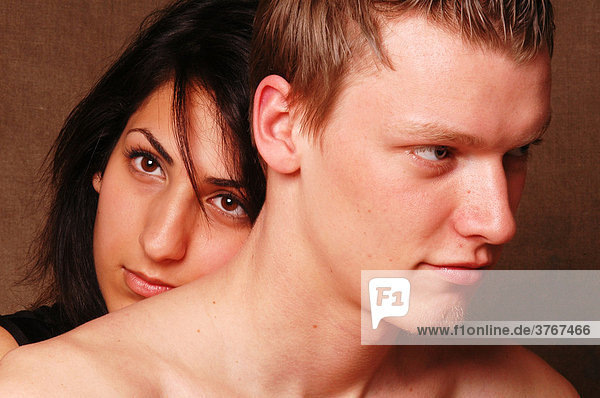 Young Couple in tender position|