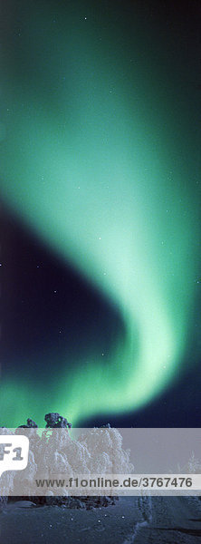 Lappland  Nordlicht  Nacht