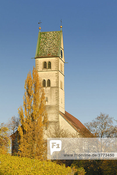 Meersburg - Stadtkirche - Baden-Württemberg  Deutschland  Europa.