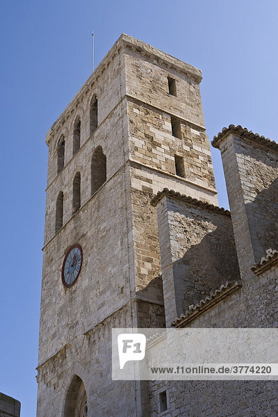 Kathedrale Maria de Las Nieves in der Dalt Vila  Eivissa  Ibiza  Balearen  Spanien