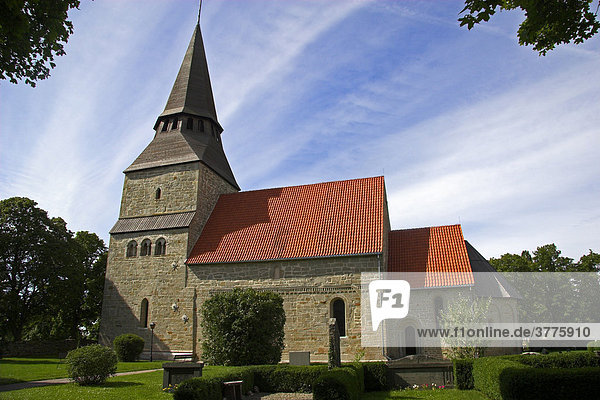 Mittelalterliche Landkirche in Havdhem  Gotland  Schweden