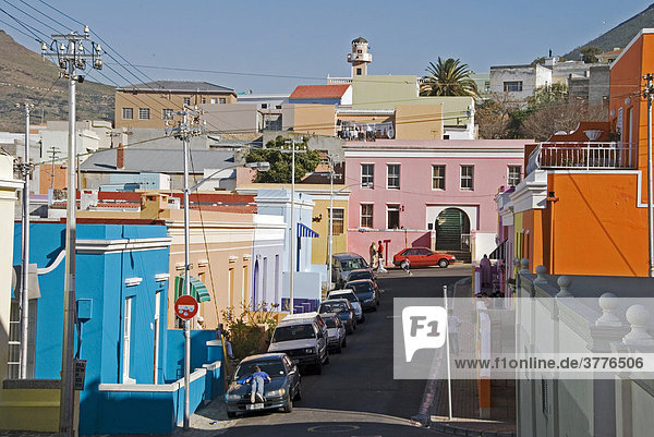 Bunte Häuser Bo_Kaap Malay Quarter  Kapstadt  Südafrika