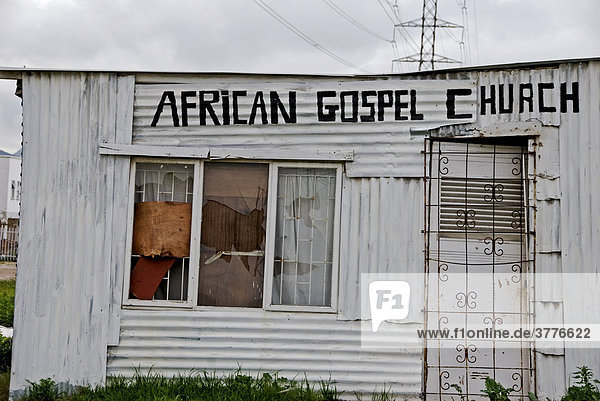 Afrikanische Gospelkirche Township  Provinz Westkap  Kapstadt  Südafrika