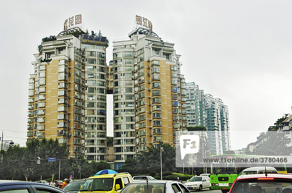 Skyscrapers in Chengdu  Sichuan  China